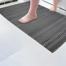 Aura Black Textured Anti-Skid BathRugs-image-62