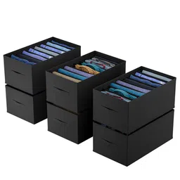 Kuber Industries Black Set of 6 Regular Drawer Organiser Organisers-40