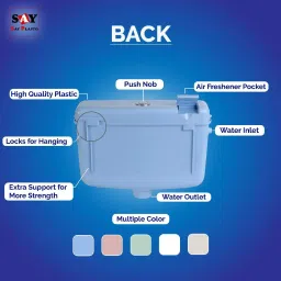 say Flush Tank for Toilet with 10 Ltr Water Capacity/Flushing Cistern for Bathroom Single Flush Tank image 5