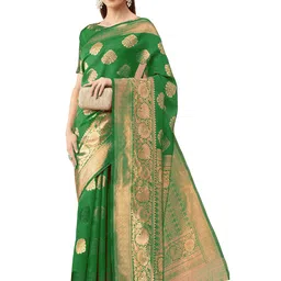 Maroosh Woven Design Printed Zari Banarasi Saree-picture-51