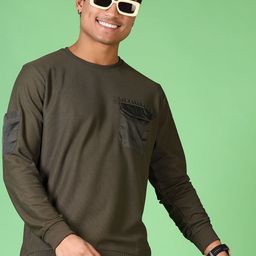 LIMEROAD Men Colourblocked Sweatshirt-image-37