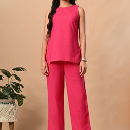 PRETTY LOVING THING Round Neck Sleeveless Pure Cotton Tunic With Trouser-picture-22