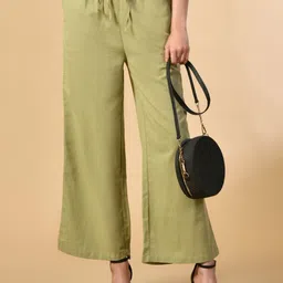 PRETTY LOVING THING Women Regular Fit Cotton Wide Leg Trousers-image-73
