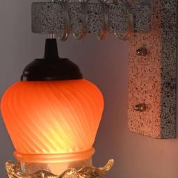 SOMIL Orange Glass Cylinder Printed Wall Lamps-picture-14