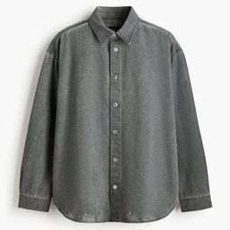 H&M Oversized Fit Denim Shirt-image-64