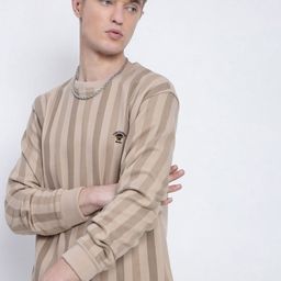 SHOWOFFFF Striped Round Neck Long Sleeves Pullover Sweatshirt-image-8