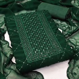 SAINOOR Embroidered Silk Georgette Unstitched Dress Material-picture-19
