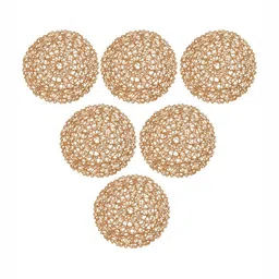 TIED RIBBONS 6Pcs Textured Round Table Placemats-image-7
