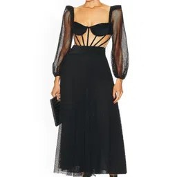 FancyPants V-Neck Puffy Sleeves Swimwear Cover up Set-29
