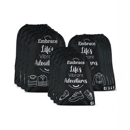 Aura Black & White 12 Pieces Reusable Multi-Utility Organisers-12