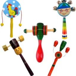 simple days baby rattle wooden musical toys - set of 5 Rattle-picture-16
