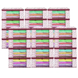 Kuber Industries Maroon Set of 6 Regular Drawer Organiser Organisers-29