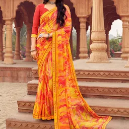 Panzora Embellished Poly Chiffon Saree-3