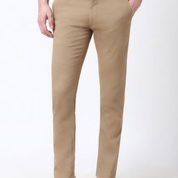 Peter England Casuals Men Skinny Fit Mid-Rise Regular Trousers-picture-7
