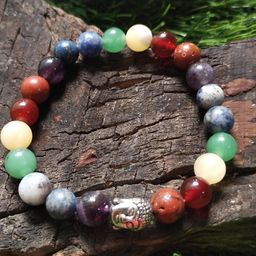 Divine souvenirs Unisex Artificial Beaded Elasticated Bracelet-image-63