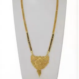 Ramdev Art Fashion Jwellery Brass Gold Plated Mangalsutra-picture-22