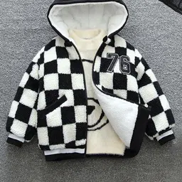 INCLUD Boys Checked Open Front Jacket image 1