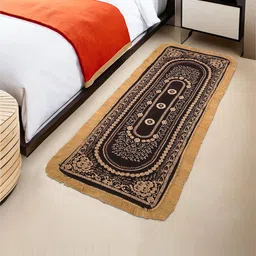 Kuber Industries Brown & Beige Printed Anti-Slip Runner-11