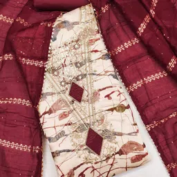 BlissFlair Pure Cotton Unstitched Dress Material-image-18