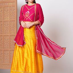 Kiana House Of Fashion Embroidered Thread Work Ready to Wear Lehenga & Blouse With Dupatta-picture-21