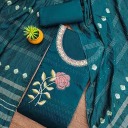 SAINOOR Embroidered Unstitched Dress Material-image-44