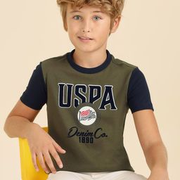 U.S. Polo Assn. Kids Boys Brand Logo Printed T-shirt-picture-34