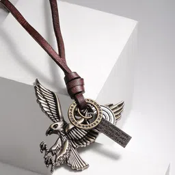 Rubans Voguish Men Eagle Motif Necklace-picture-31