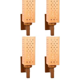 SOMIL Cream Glass Cylinder Printed Wall Lamps-image-94