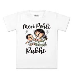 Arvesa Kids Typography Printed Applique T-shirt-picture-1
