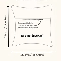 LUSHLYF White & Brown Set of 2 Quirky Square Cushion Covers image 2