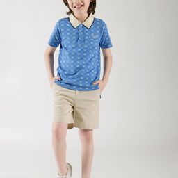 One Friday Boys Striped Mandarin Collar Pockets T-shirt-69