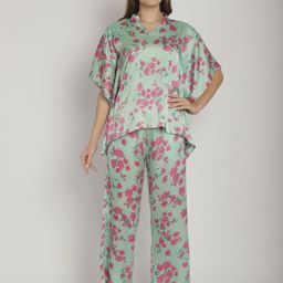 Blissence Women Floral Printed Night suit-picture-22