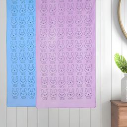 Myntra Elegant Homes Blue & Purple 2 Printed Cotton 300 GSM Bath Towel-image-78