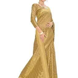 KALINI Woven Design Zari Pure Silk Fusion Saree image 2