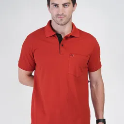 Polo Plus Men Polo Collar Bio Finish Pockets T-shirt-image-76