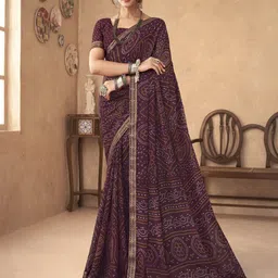 DIVASTRI Bandhani Printed Bandhani Saree-image-65