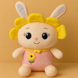Sunflower Smiles Pink Rabbit Doll Plush Toy, Soft Toy Pack of 1 - 45 cm-image-48