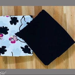 Polyster/Crepe fabric-Trendy Ensemble Kurti Fabrics-image-59