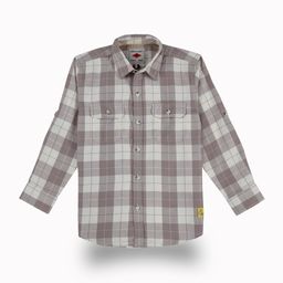 Gini and Jony Boys Comfort Fit Spread Collar Tartan Checked Cotton Casual Shirt-image-57
