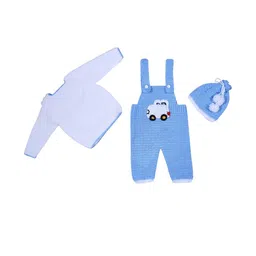 Pinkshierd Multicoloured Self Design Pure Wool Clothing Set-picture-17