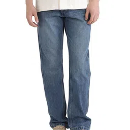 RARE RABBIT Men Comfort Mid-Rise Light Fade Stretchable Jeans-image-26