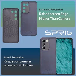 SPRIG Solid Printed Back Case Mobile Accessories image 2
