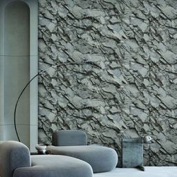 Fedora Wallpapers Limestone Luster Grey 3D Abstract Printed Waterproof Wallpaper-image-52