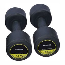 HackerX 2 Pieces Fixed Weight Dumbbells - 7.5Kg Each-12