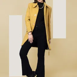The Roadster Lifestyle Co  Woollen Single-Breasted Overcoat-19
