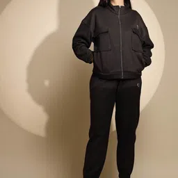 Global Republic Mock Collar Long Sleeves Sweatshirt With Jogger With Top-image-84