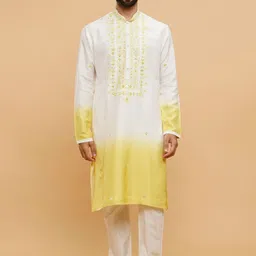 Twamev Men Embroidered Regular Thread Work Kurta with Churidar-image-62