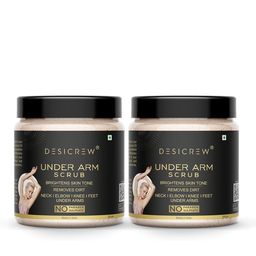 Desi Crew Set Of 2 UnderArms Scrub Tan Removal Removes Dirt & Dark Spot Removal-100g Each-17