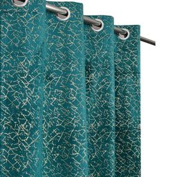 Myntra Elegant Homes Blue Velvet Door Curtain-picture-47