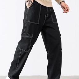 Men Cargo Jeans-image-13